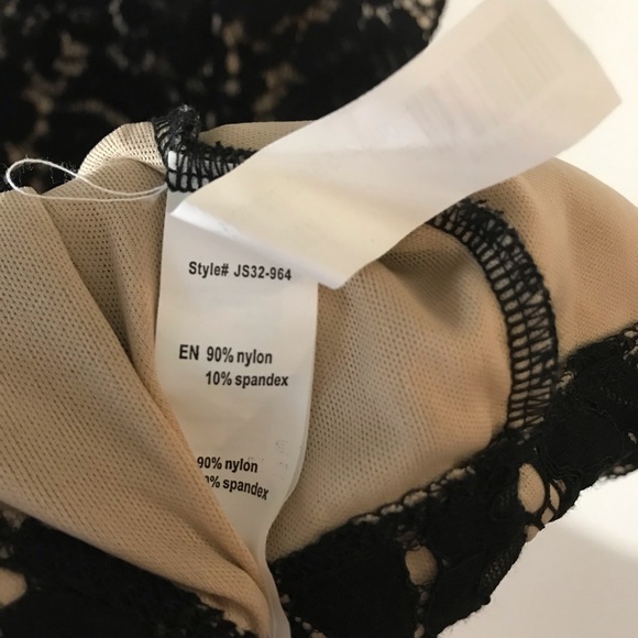 Revamped Lace Mini Dress Black Size Medium - Picture 5 of 8